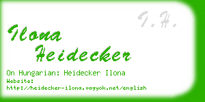 ilona heidecker business card